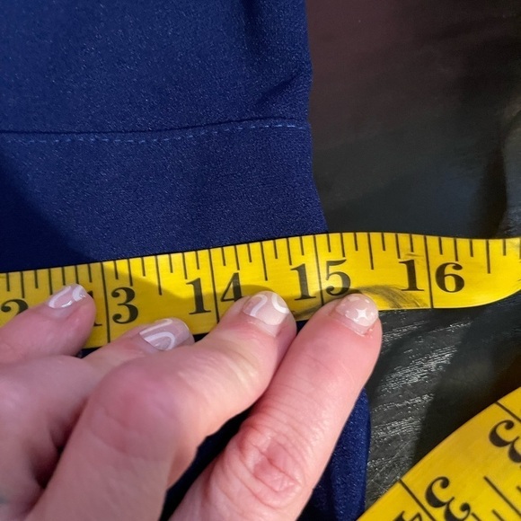 SHEIN Sweetheart Neck Pleated Hem Cobalt Blue Dress Women’s Large 8/10 - Picture 14 of 15